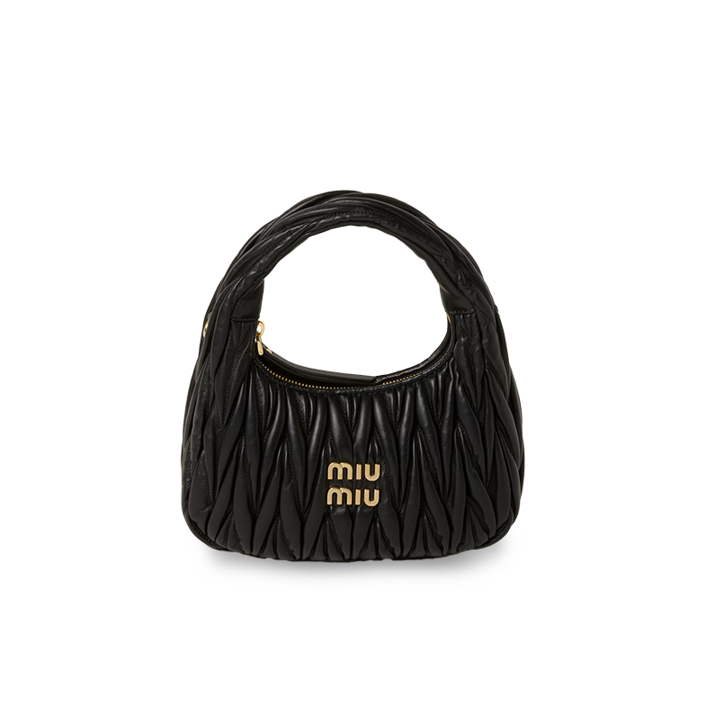Wander Matelassé Nappa Leather Hobo Bag